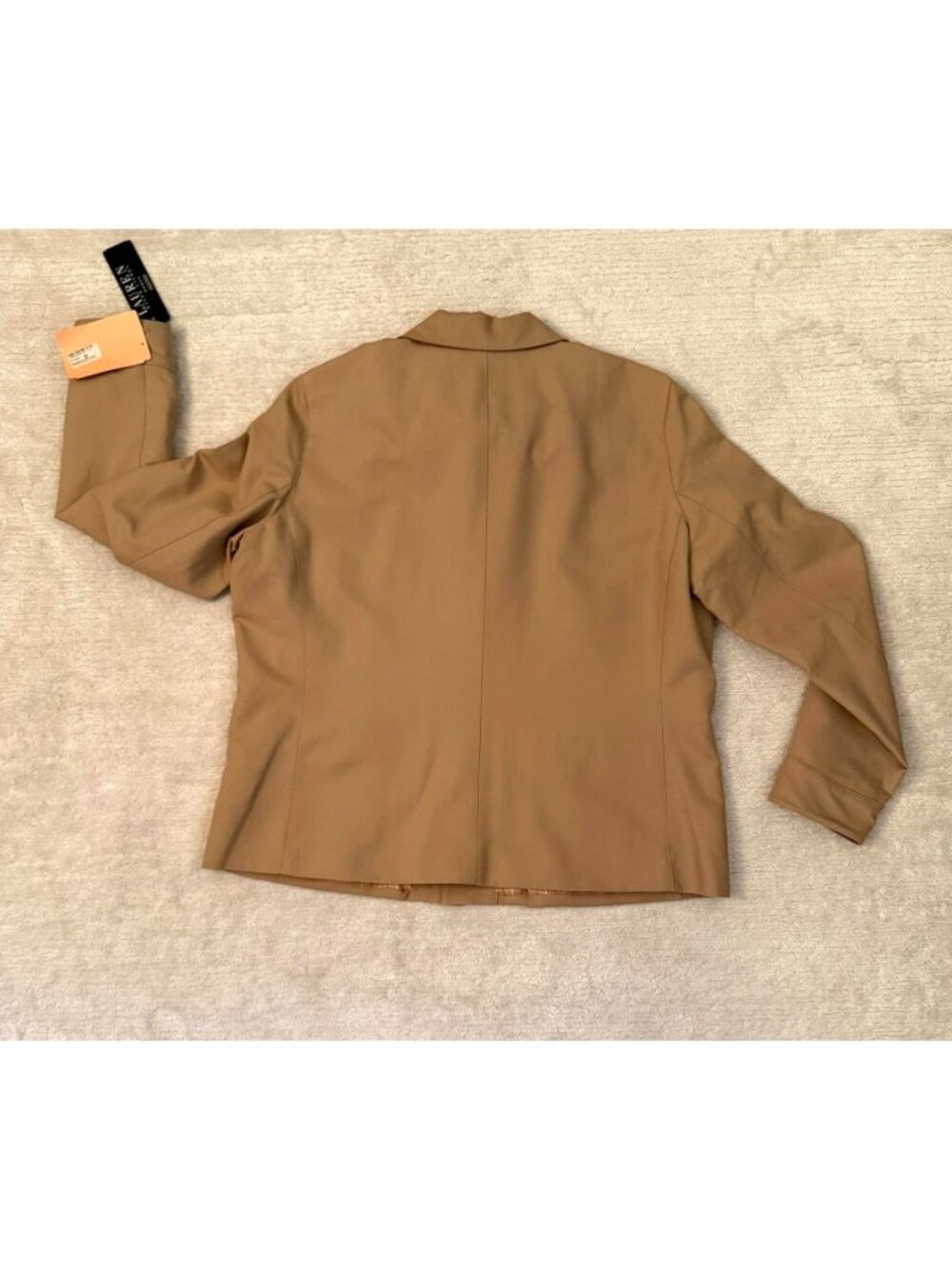 Lauren Ralph Lauren Woman Beige Lightweight Button Front Jacket Size 1X - Picture 6 of 12